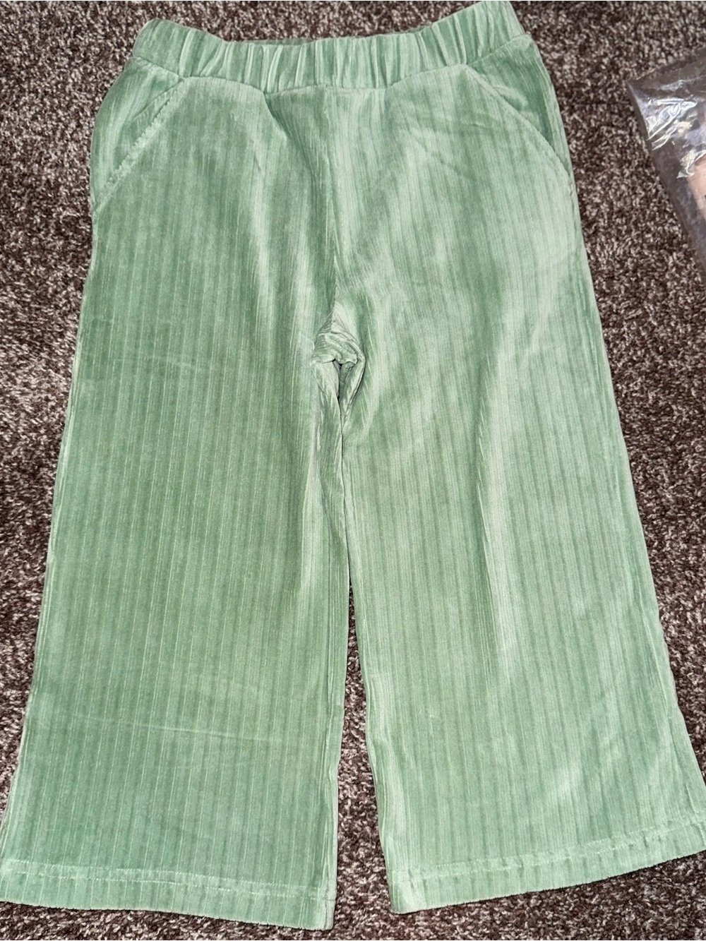 The Sunday Collective Girl Corduroy Wide Leg Crop Pants